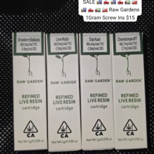 RAW GARDENS  $15 1GMS SCREW INS